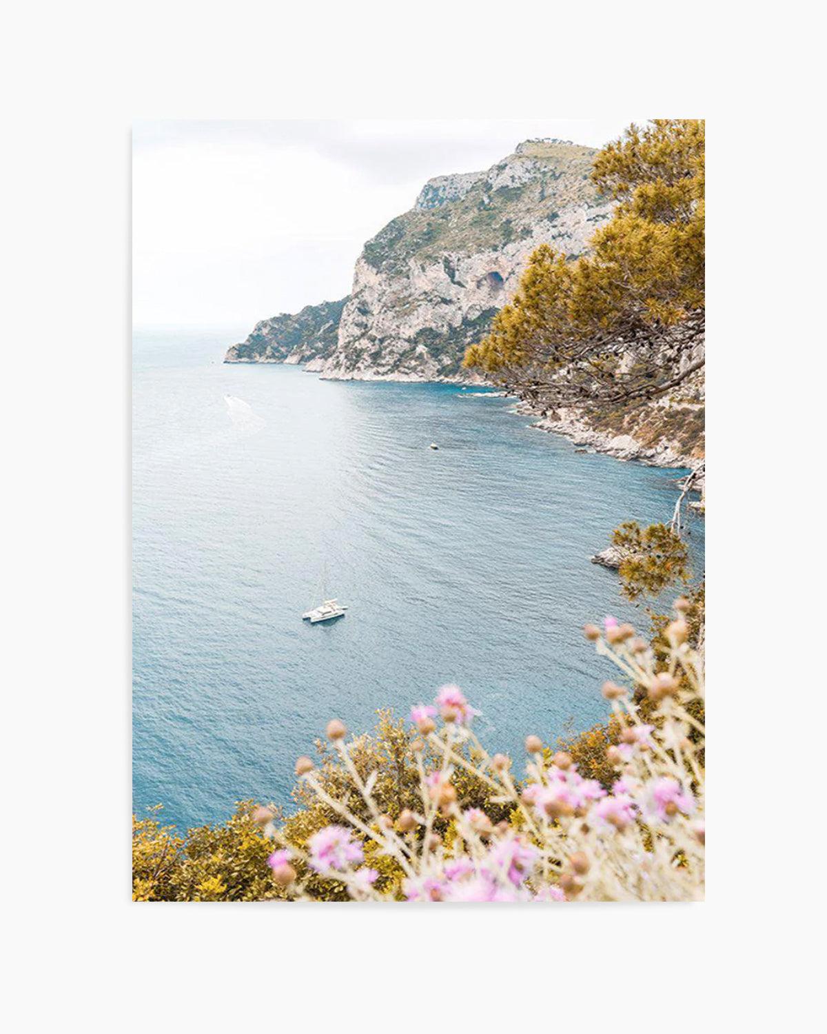 Seaside Bliss, Capri Art Print