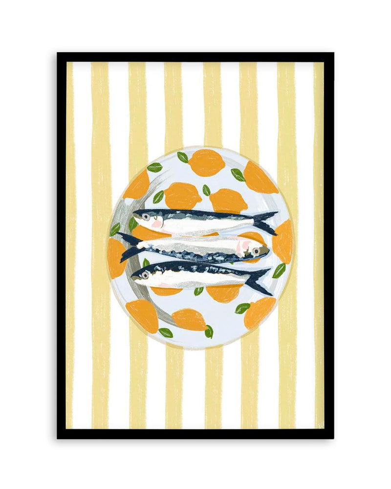 Striped Sardine Illustration Art Print or Poster by Jenny Liz Rome – Olive  et Oriel