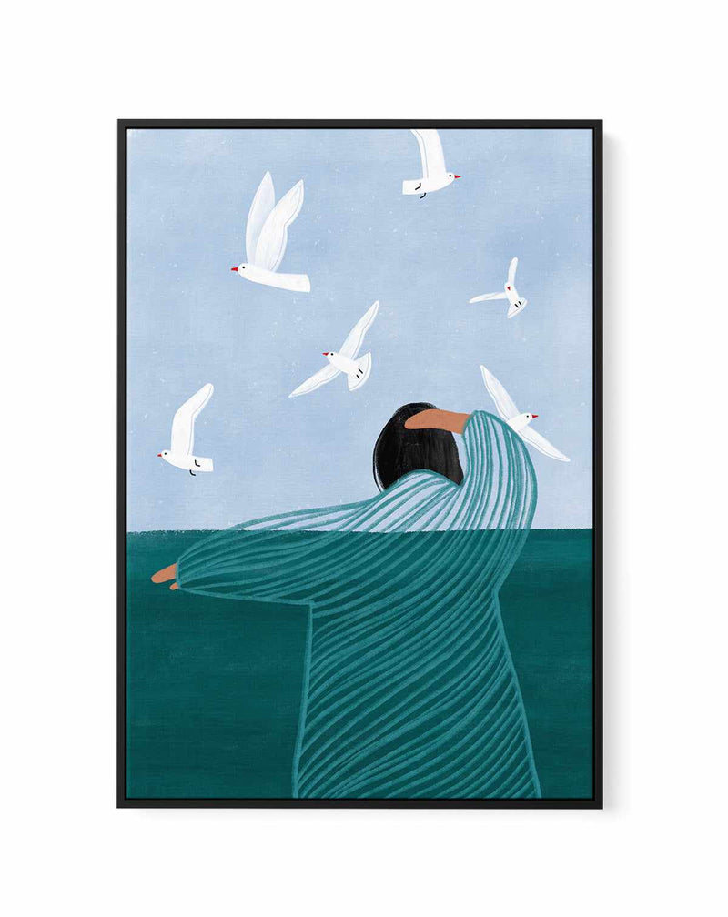 Seaside By Bea Muller | Framed Canvas Art Print