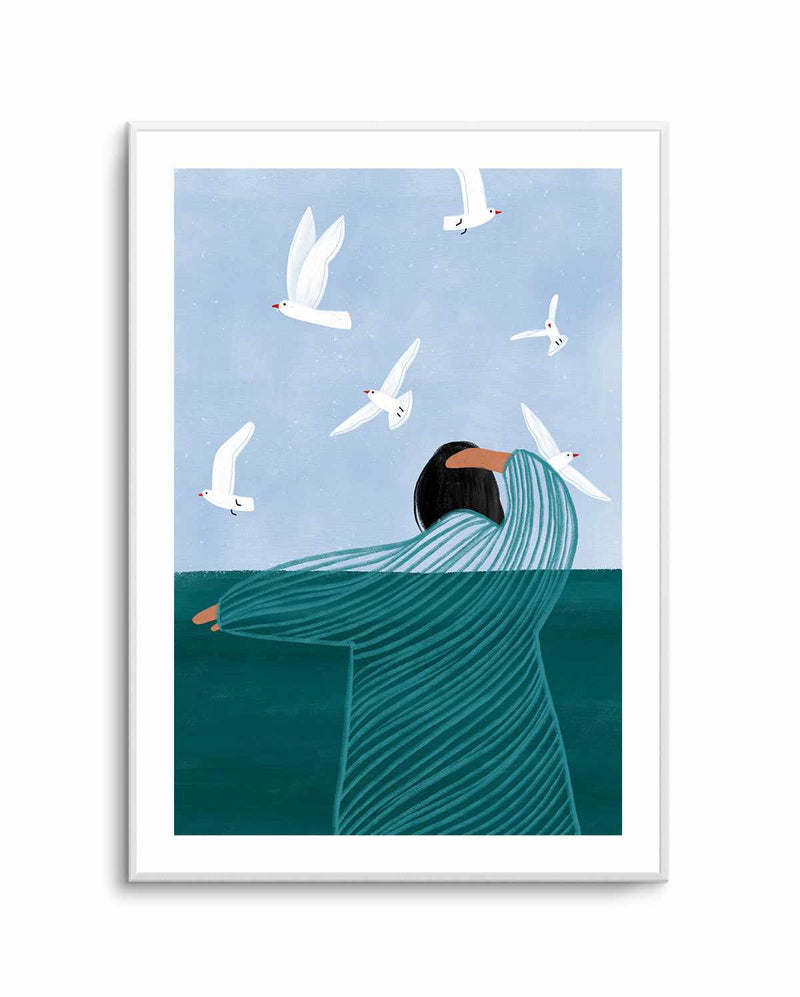 Seaside By Bea Muller | Art Print from Olive et Oriel where you can shop wallpaper and artworks online