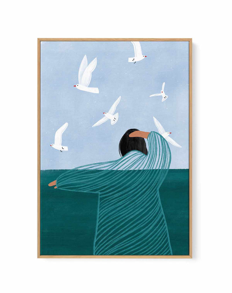 Seaside By Bea Muller | Framed Canvas Art Print