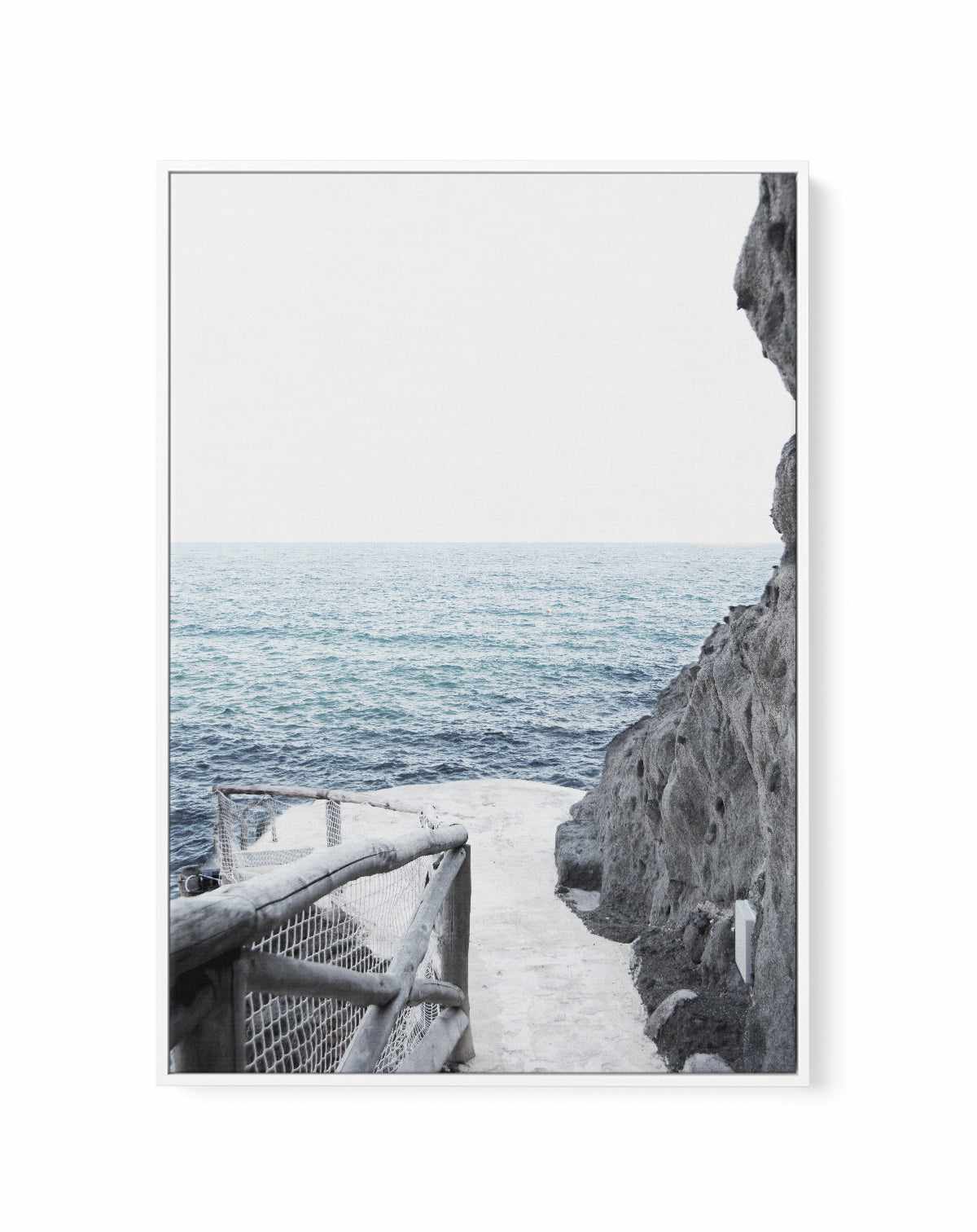 Seaside, Italy | Framed Canvas Art Print