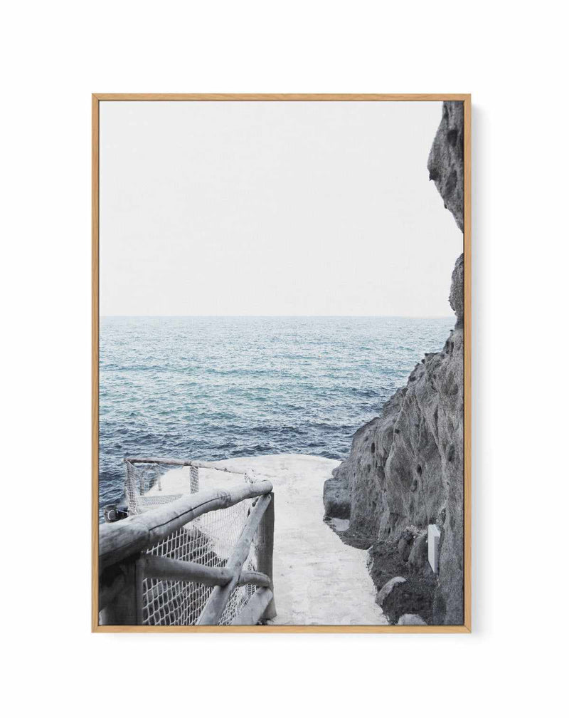 Seaside, Italy | Framed Canvas Art Print