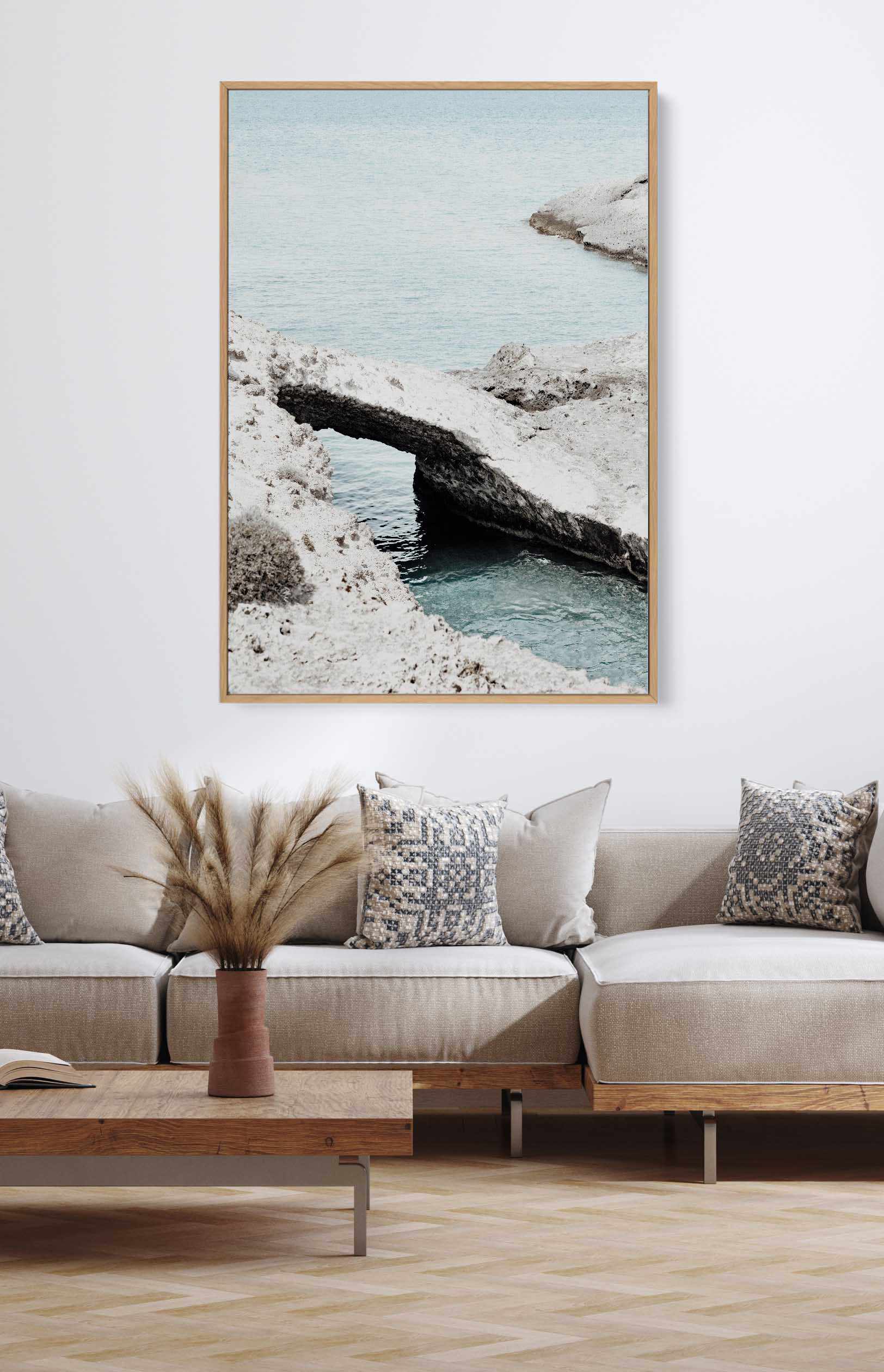 Seaside, Milos | Framed Canvas Art Print