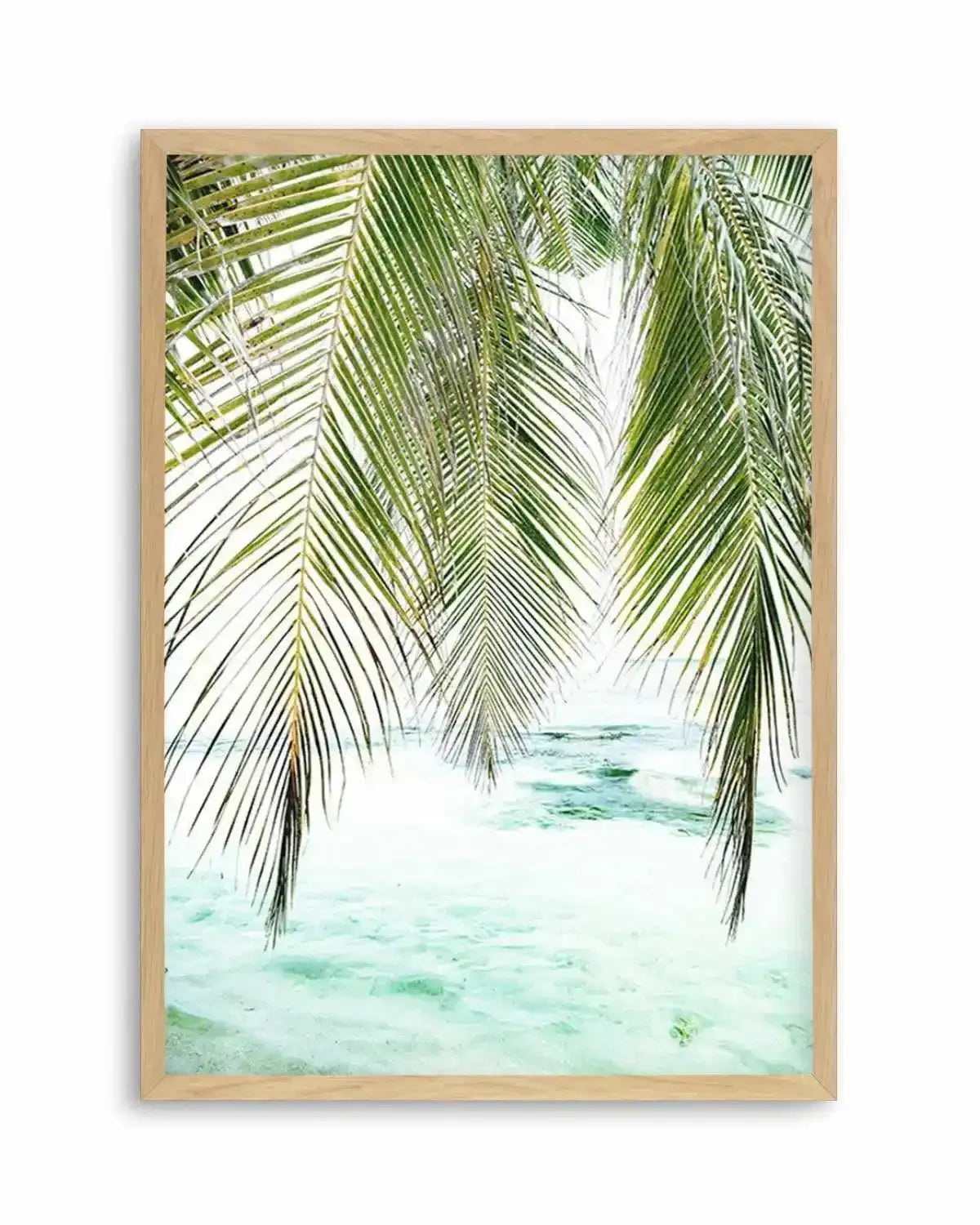 Seaside Palm Art Print from Olive et Oriel where you can shop wallpaper and artworks online