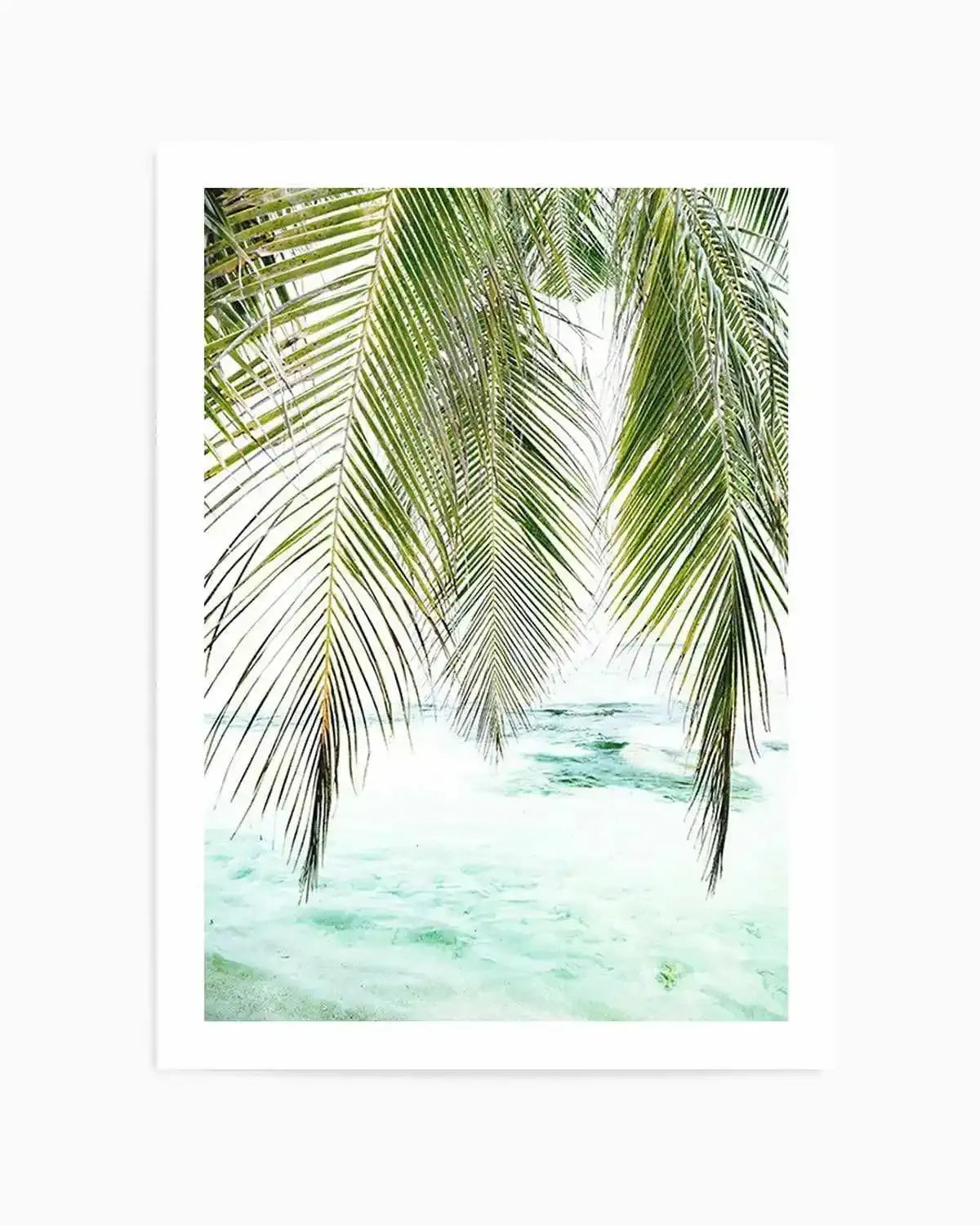Seaside Palm Art Print from Olive et Oriel where you can shop wallpaper and artworks online