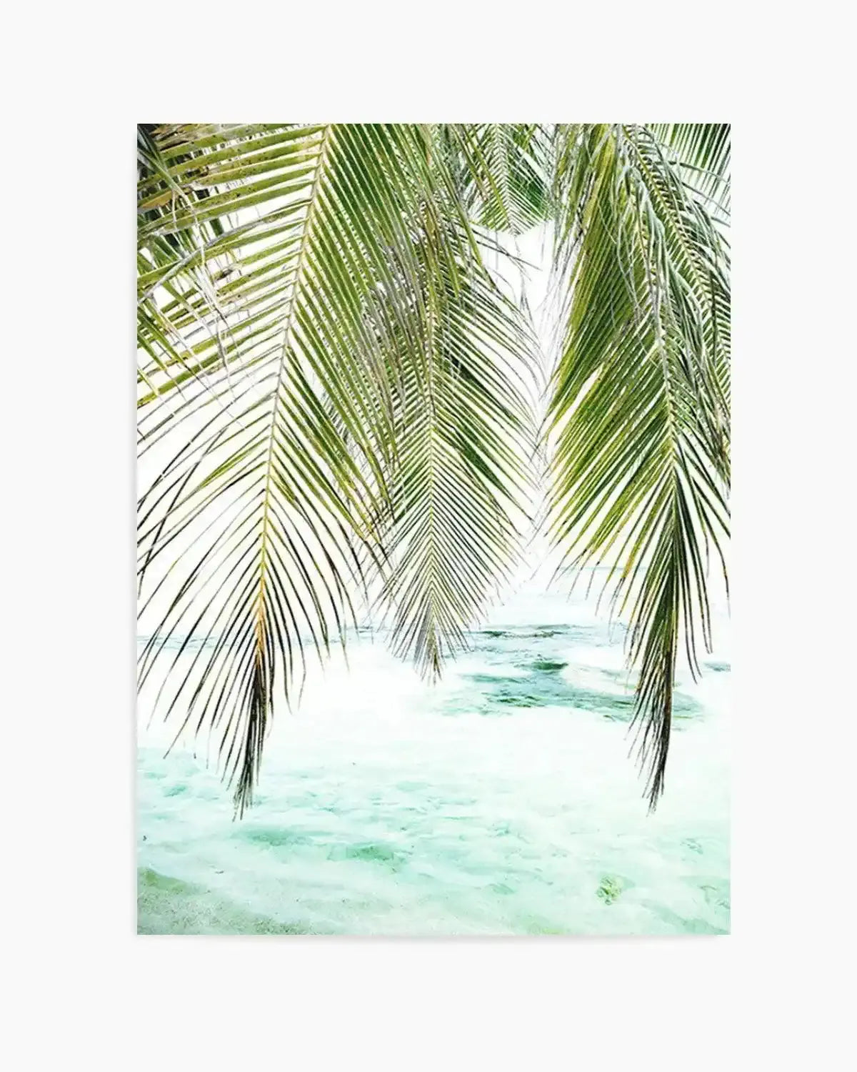 Seaside Palm Art Print from Olive et Oriel where you can shop wallpaper and artworks online