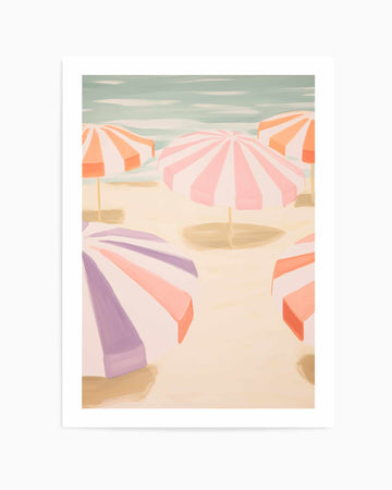 Seaside Stripes II | Art Print from Olive et Oriel where you can shop wallpaper and artworks online