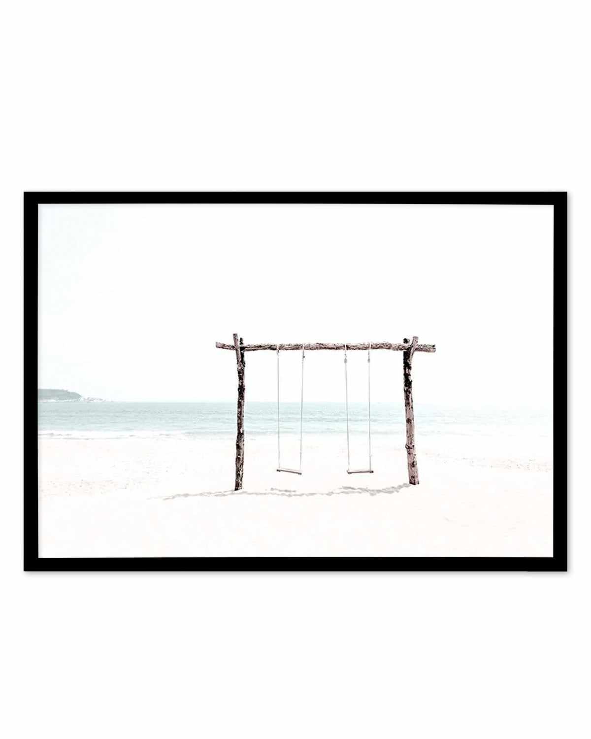 Seaside Swings Art Print