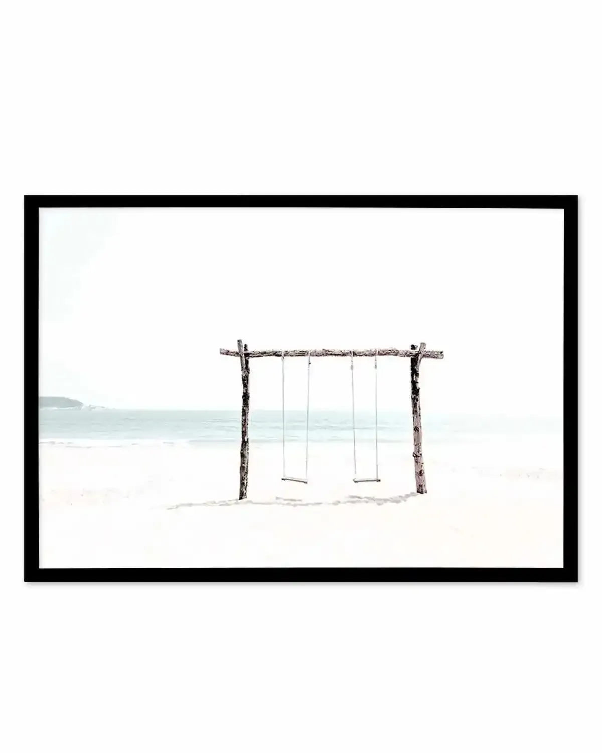 Seaside Swings Art Print from Olive et Oriel where you can shop wallpaper and artworks online