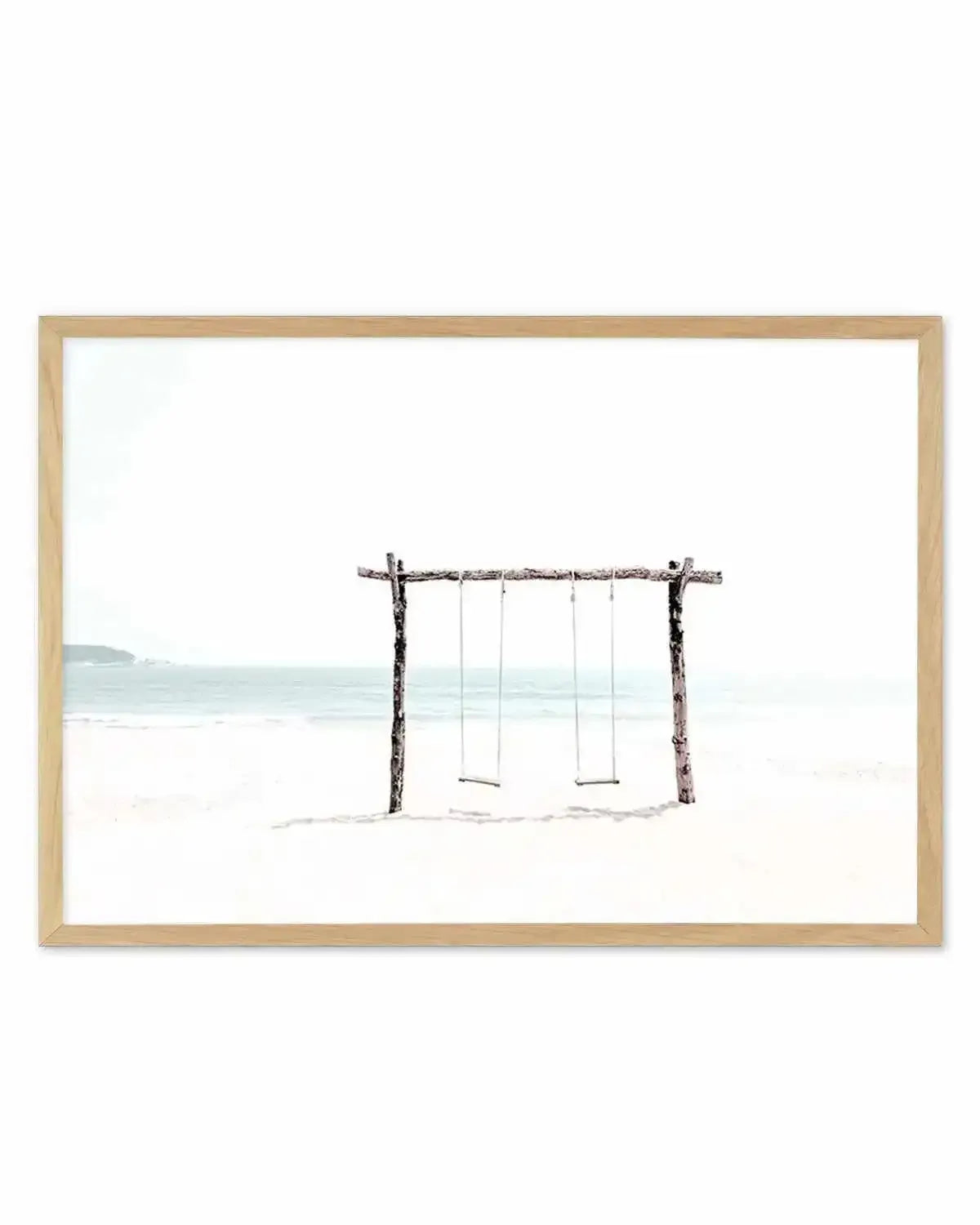 Seaside Swings Art Print from Olive et Oriel where you can shop wallpaper and artworks online