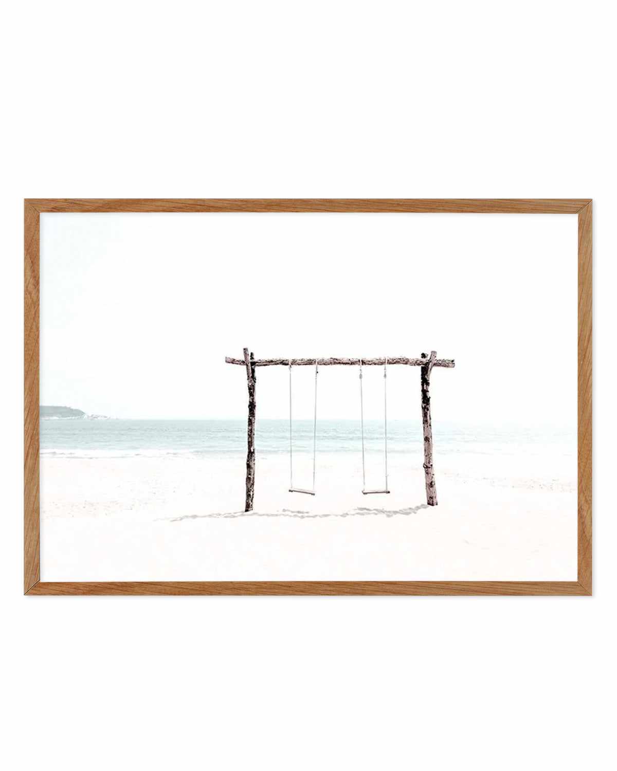 Seaside Swings Art Print