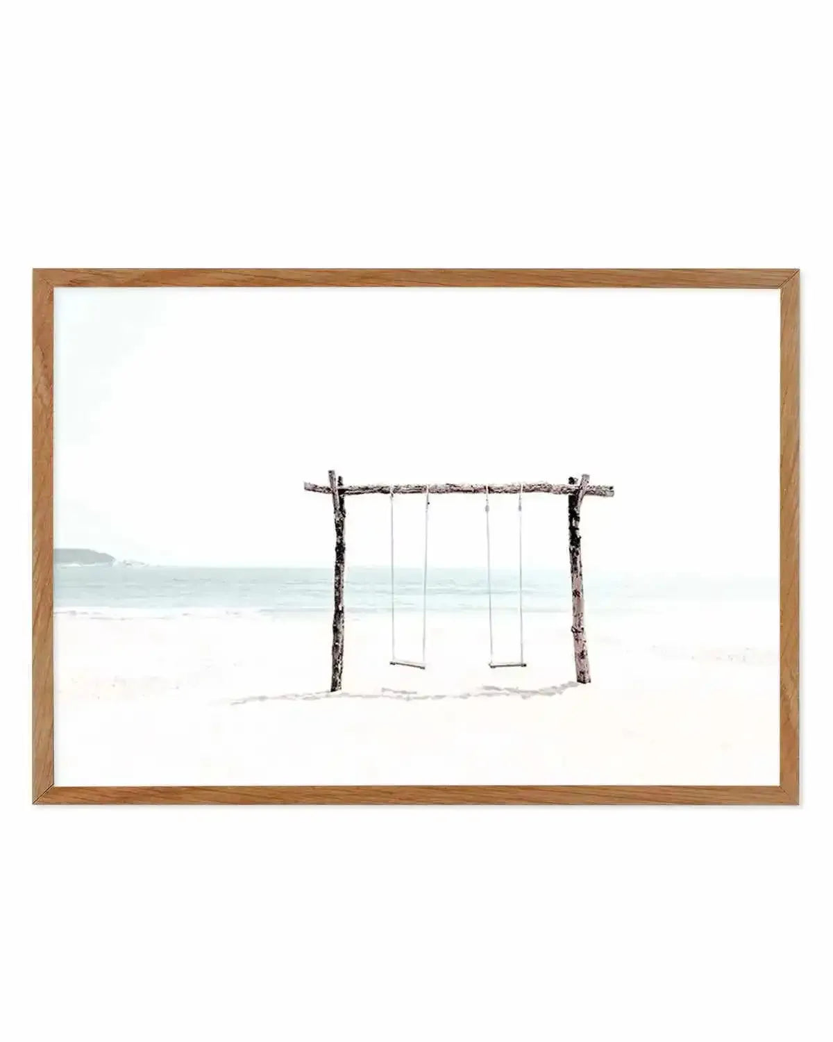 Seaside Swings Art Print from Olive et Oriel where you can shop wallpaper and artworks online