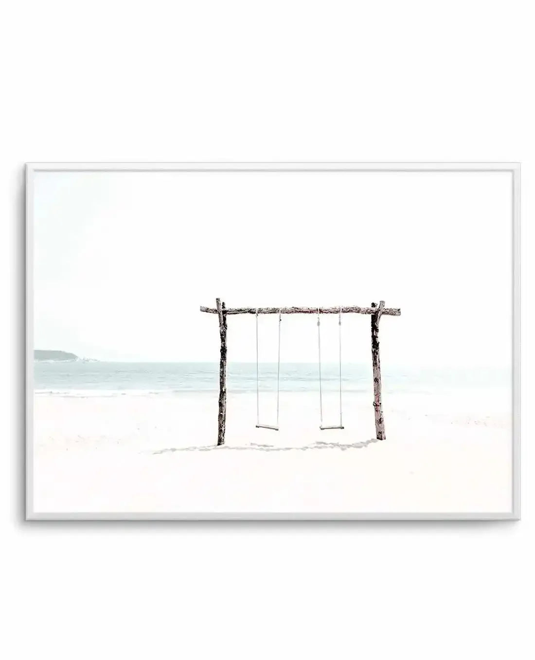 Seaside Swings Art Print-PRINT-Olive et Oriel-Olive et Oriel-A5 | 5.8" x 8.3" | 14.8 x 21cm-Unframed Art Print-With White Border-Buy-Australian-Art-Prints-Online-with-Olive-et-Oriel-Your-Artwork-Specialists-Austrailia-Decorate-With-Coastal-Photo-Wall-Art-Prints-From-Our-Beach-House-Artwork-Collection-Fine-Poster-and-Framed-Artwork