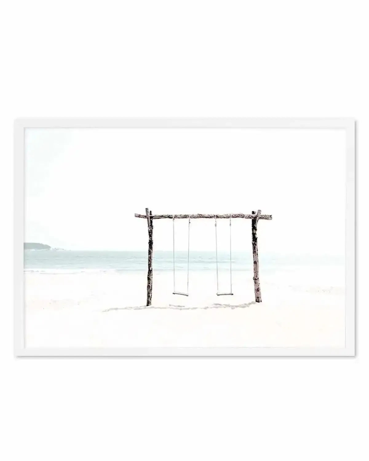 Seaside Swings Art Print from Olive et Oriel where you can shop wallpaper and artworks online