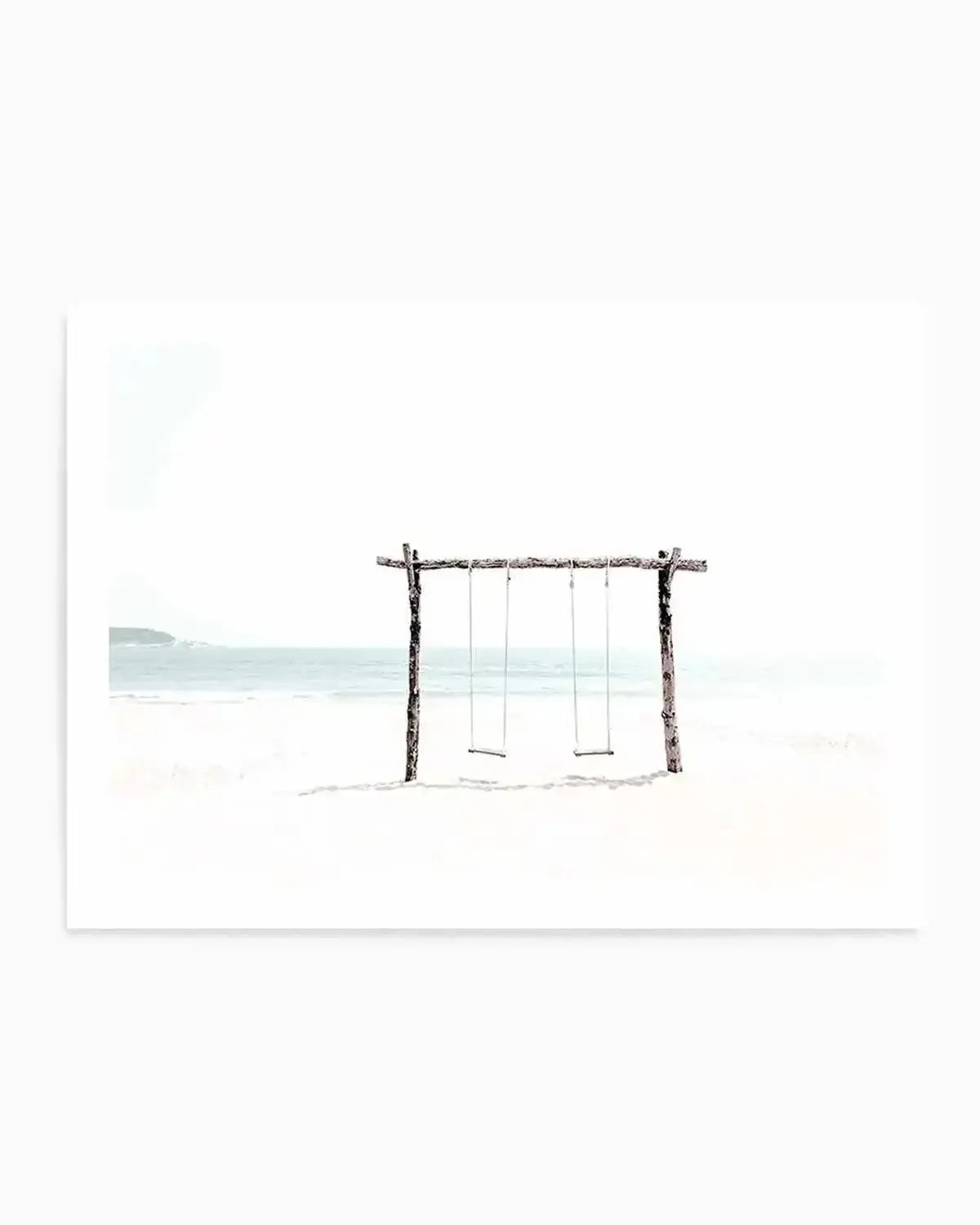 Seaside Swings Art Print from Olive et Oriel where you can shop wallpaper and artworks online