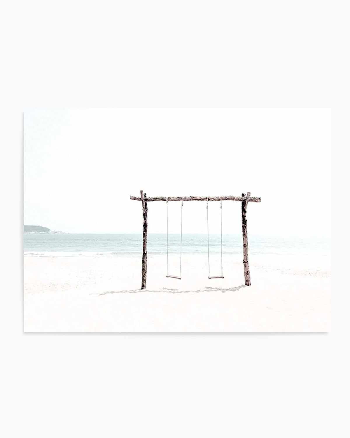 Seaside Swings Art Print