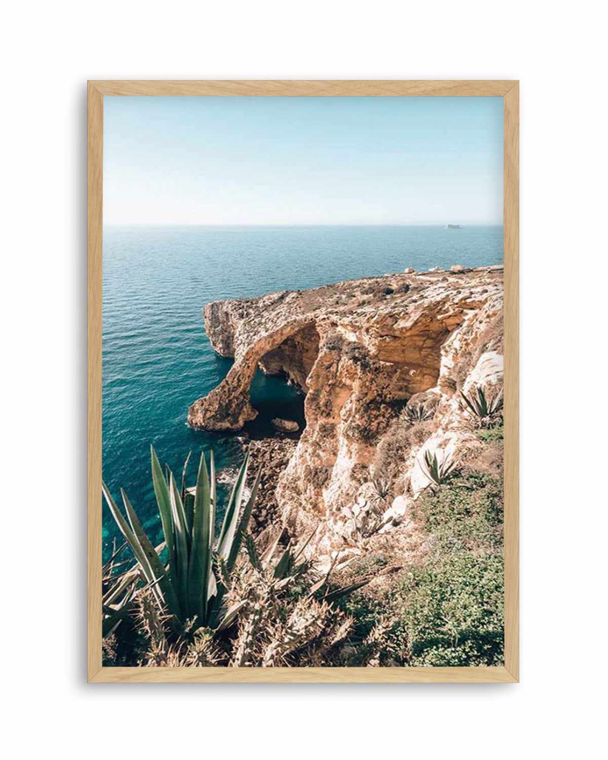 Seaside View, Malta Art Print