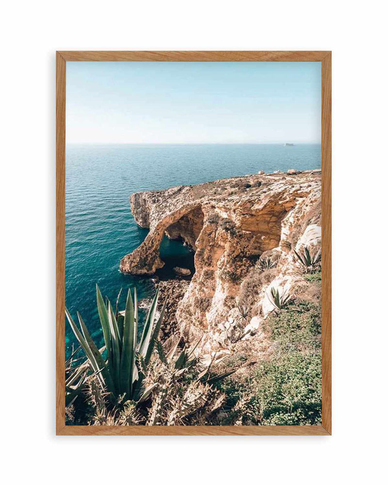 Seaside View, Malta Art Print