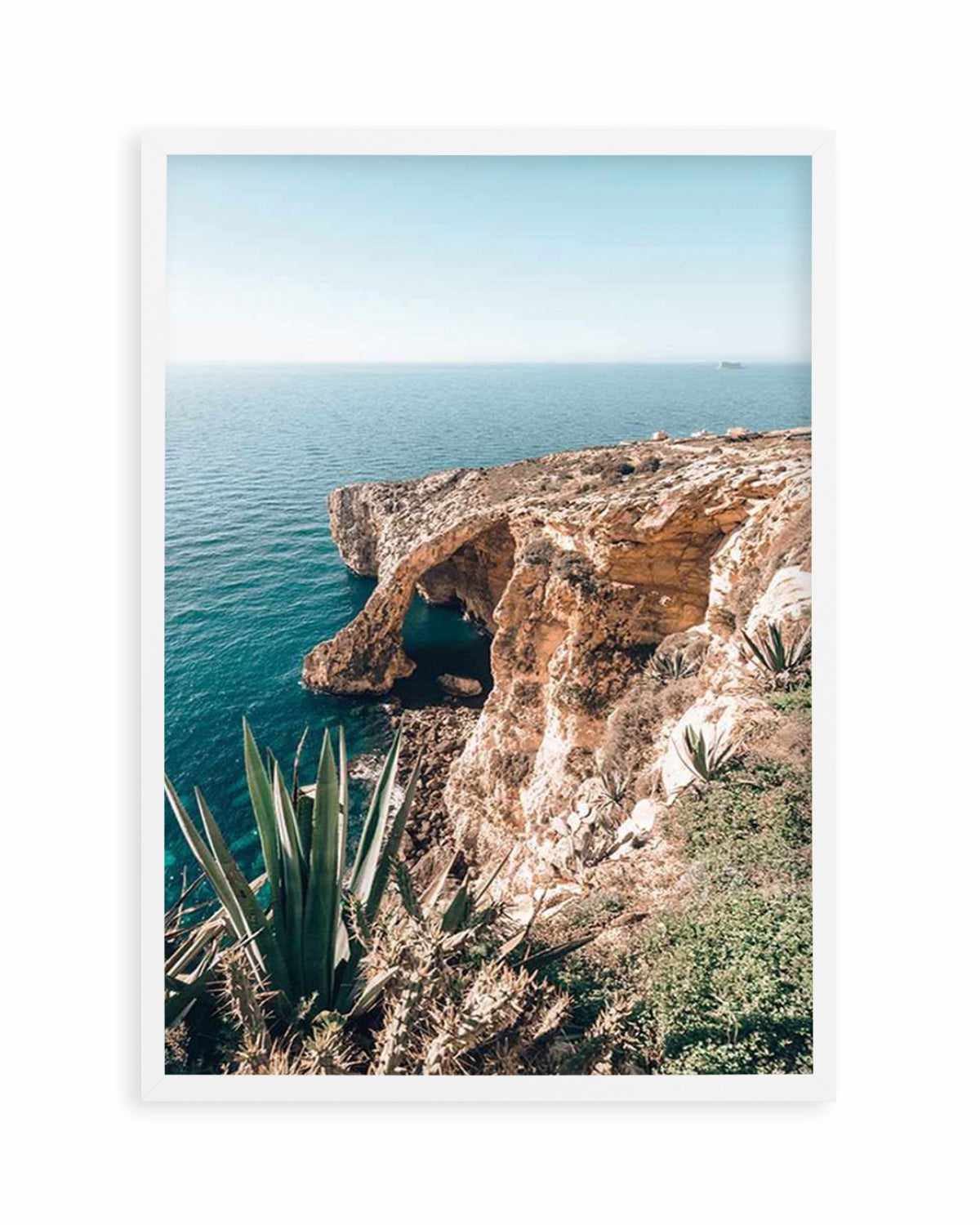 Seaside View, Malta Art Print