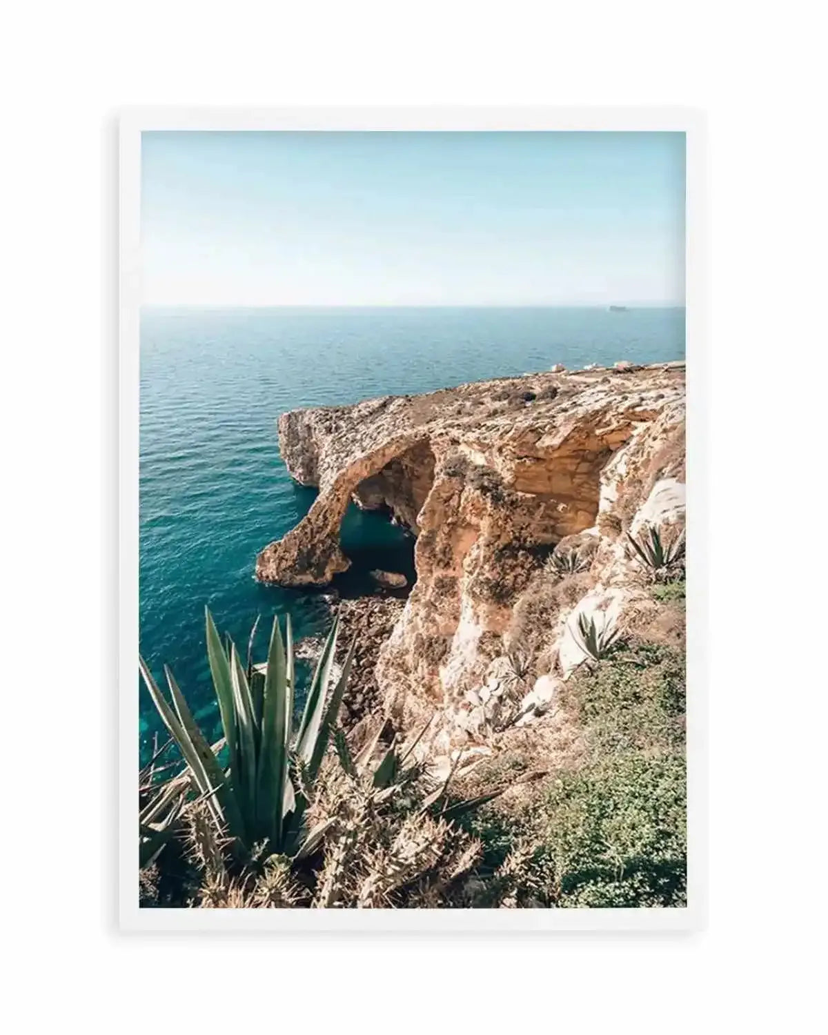 Seaside View, Malta Art Print from Olive et Oriel where you can shop wallpaper and artworks online