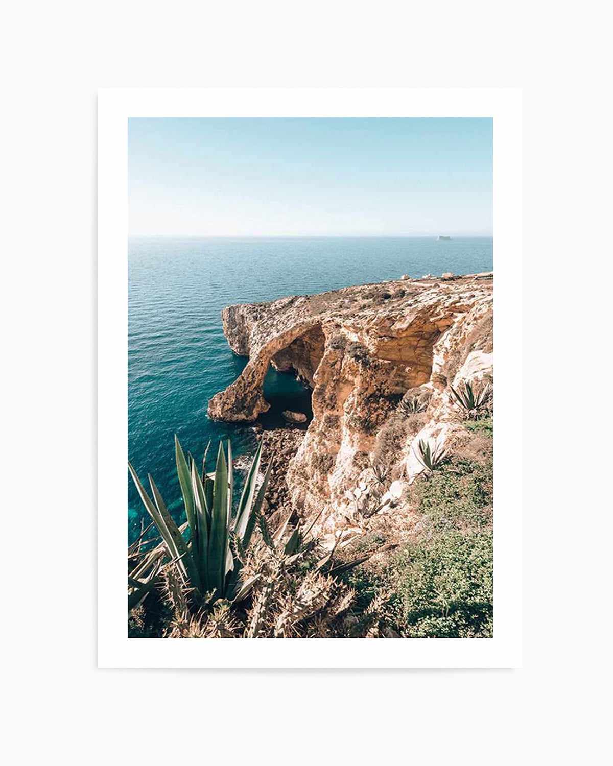 Seaside View, Malta Art Print