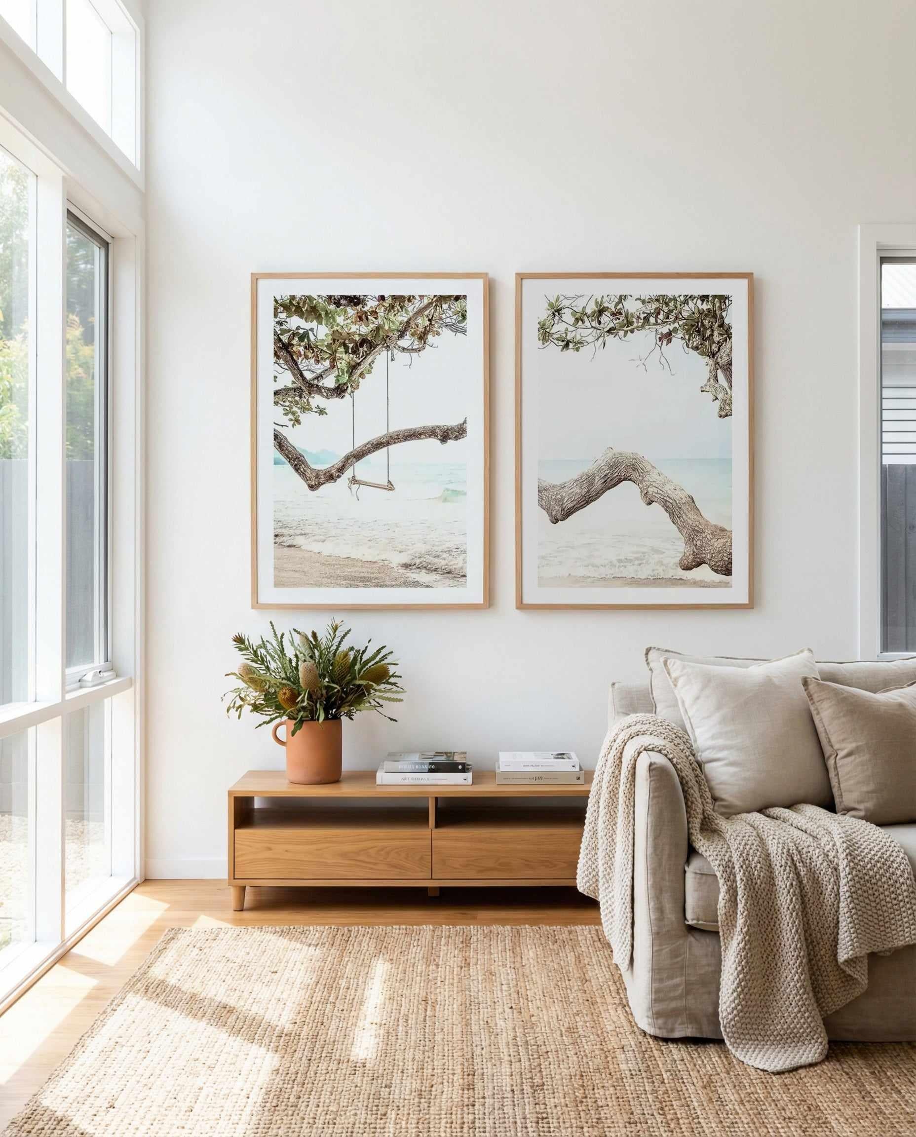 Seaside Bliss I & II Art Print Set of 2 | Matching Wall Art