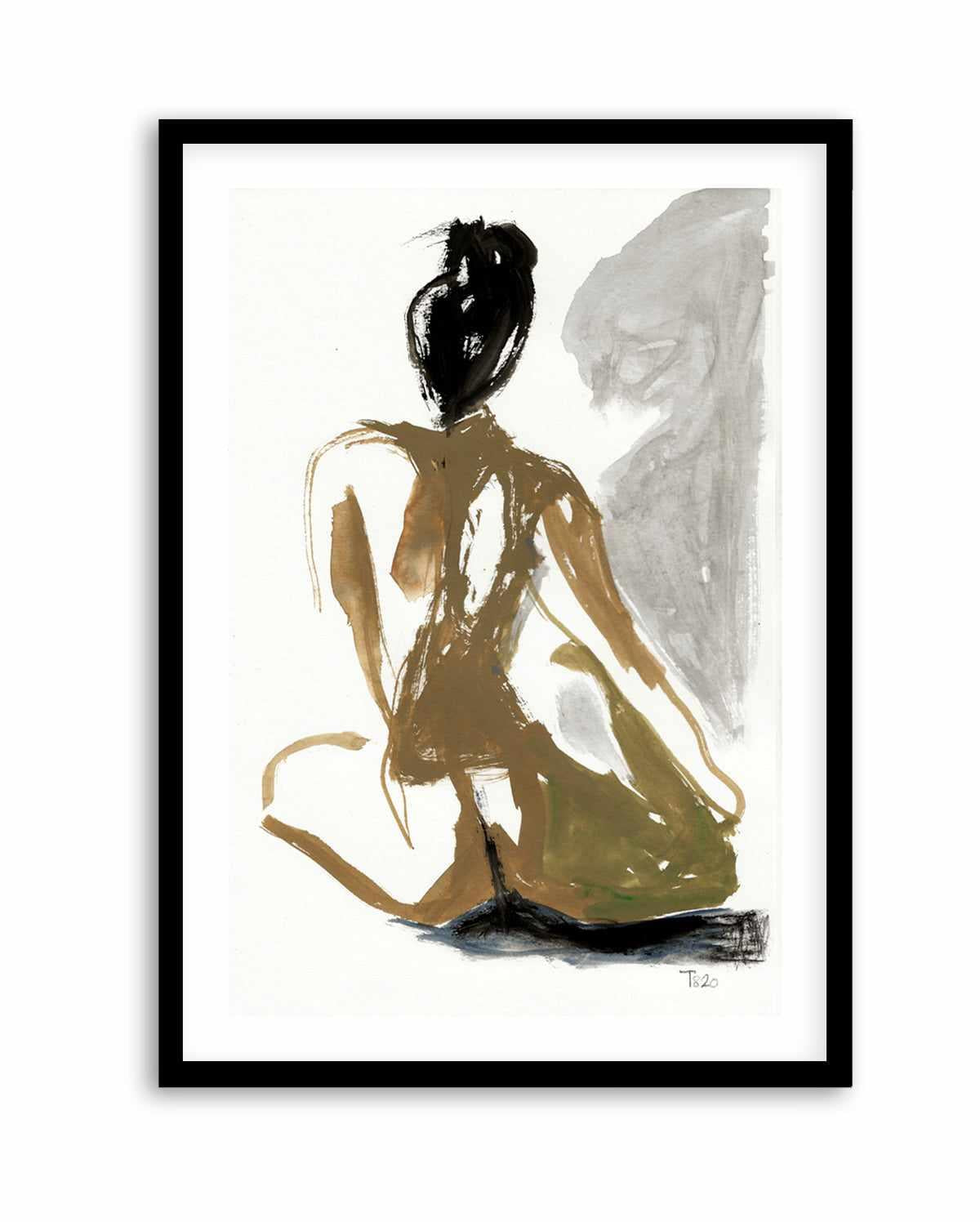 Seated Nude by Tore Bahnson | Art Print from Olive et Oriel where you can shop wallpaper and artworks online