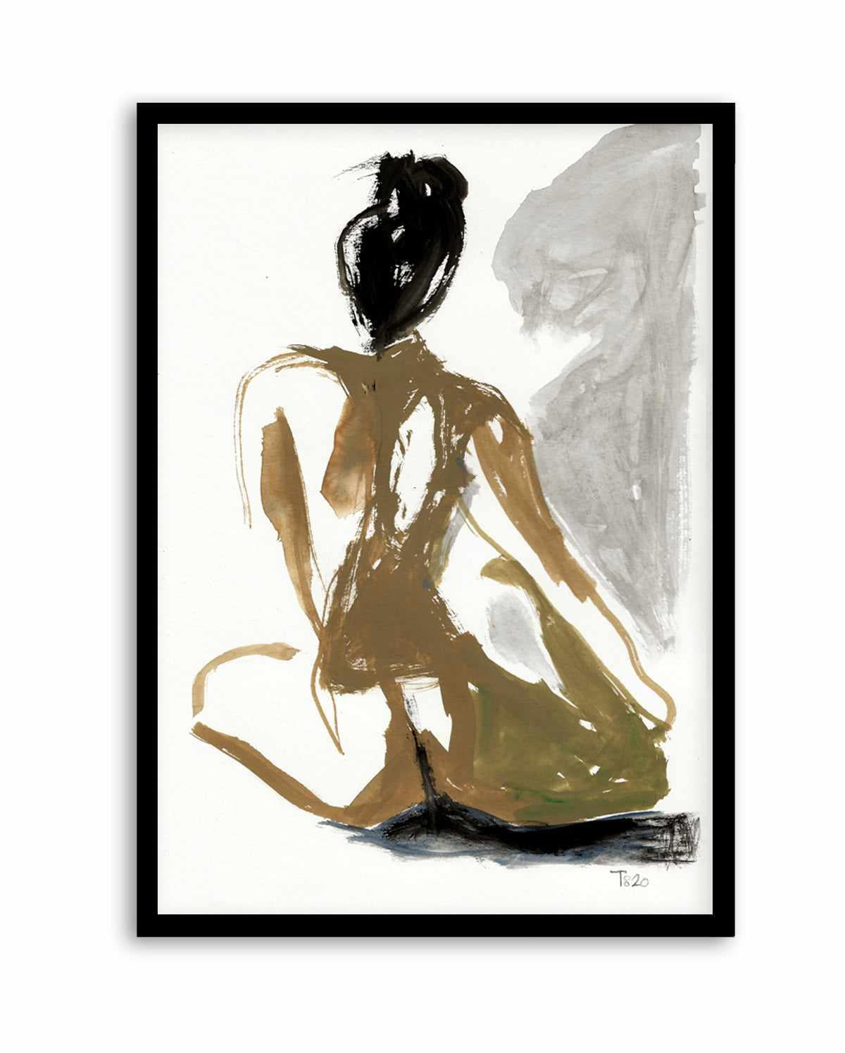 Seated Nude by Tore Bahnson | Art Print from Olive et Oriel where you can shop wallpaper and artworks online
