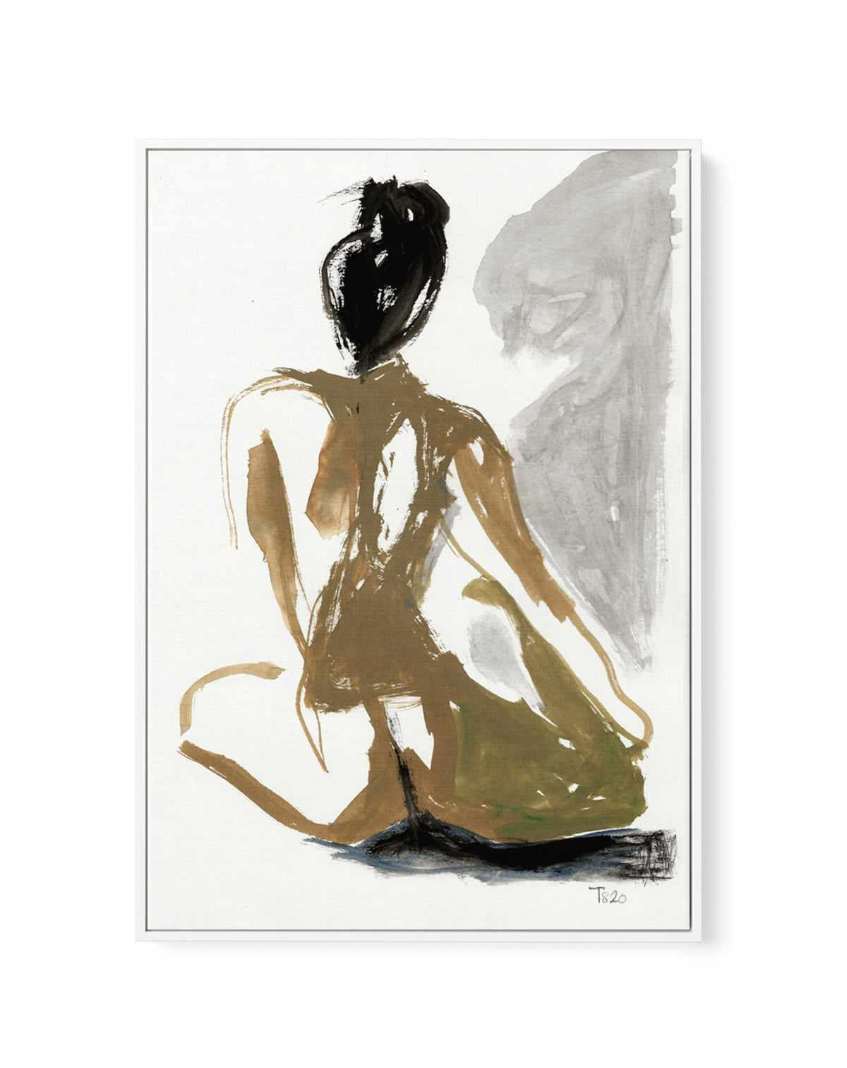 Seated Nude by Tore Bahnson | Framed Canvas Art Print from Olive et Oriel where you can shop wallpaper and artworks online