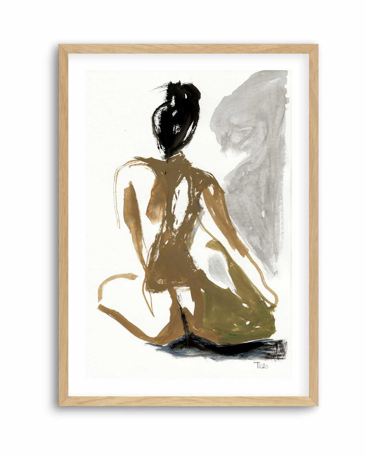 Seated Nude by Tore Bahnson | Art Print from Olive et Oriel where you can shop wallpaper and artworks online