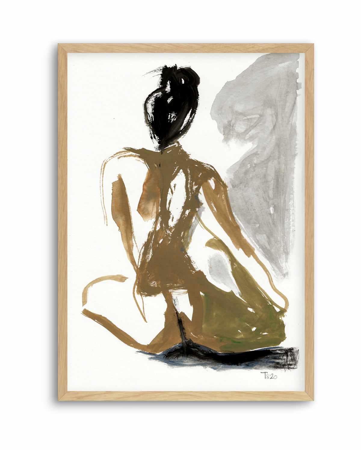 Seated Nude by Tore Bahnson | Art Print from Olive et Oriel where you can shop wallpaper and artworks online