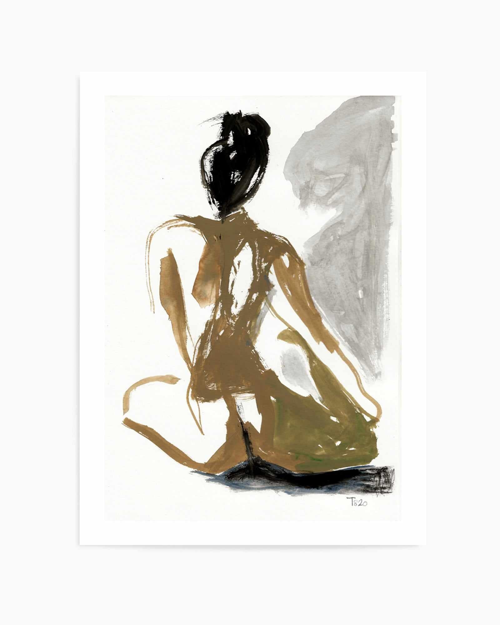 Seated Nude by Tore Bahnson | Art Print from Olive et Oriel where you can shop wallpaper and artworks online