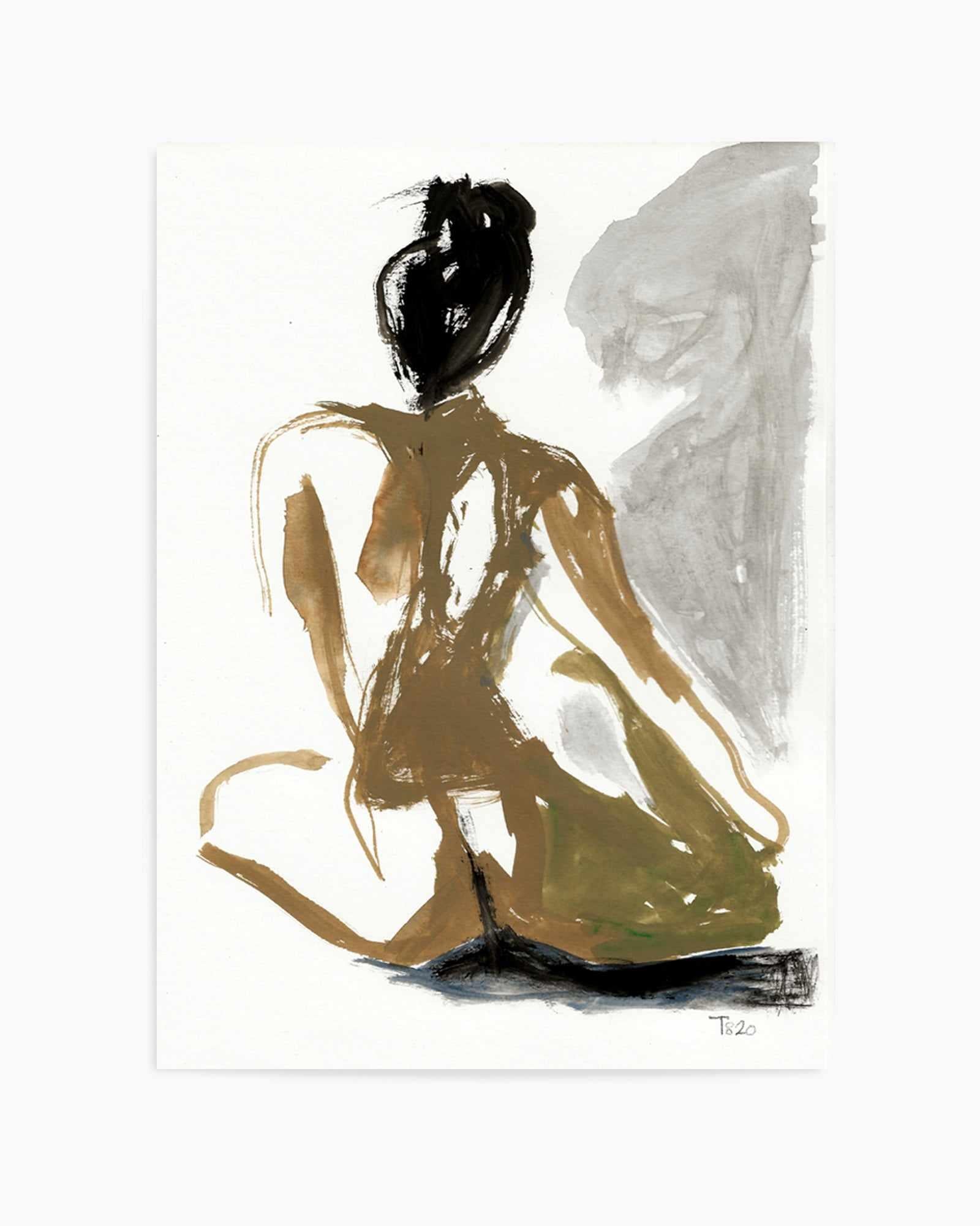 Seated Nude by Tore Bahnson | Art Print from Olive et Oriel where you can shop wallpaper and artworks online