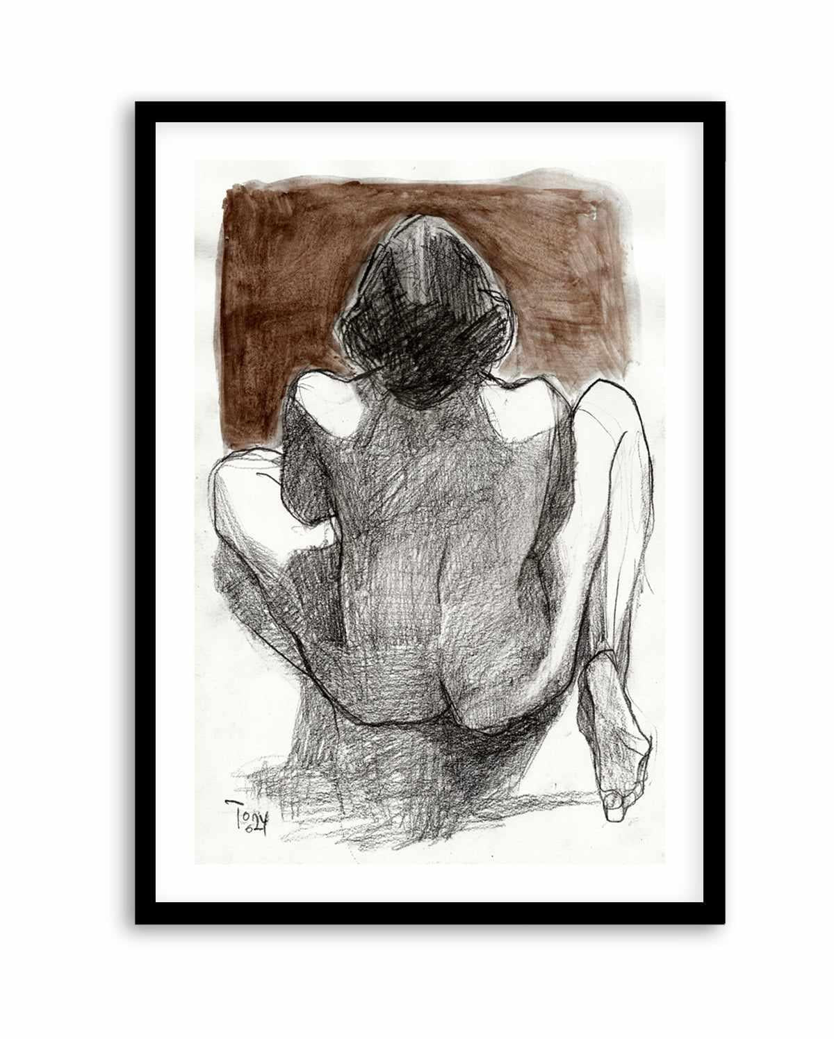 Seated Woman by Tore Bahnson | Art Print from Olive et Oriel where you can shop wallpaper and artworks online
