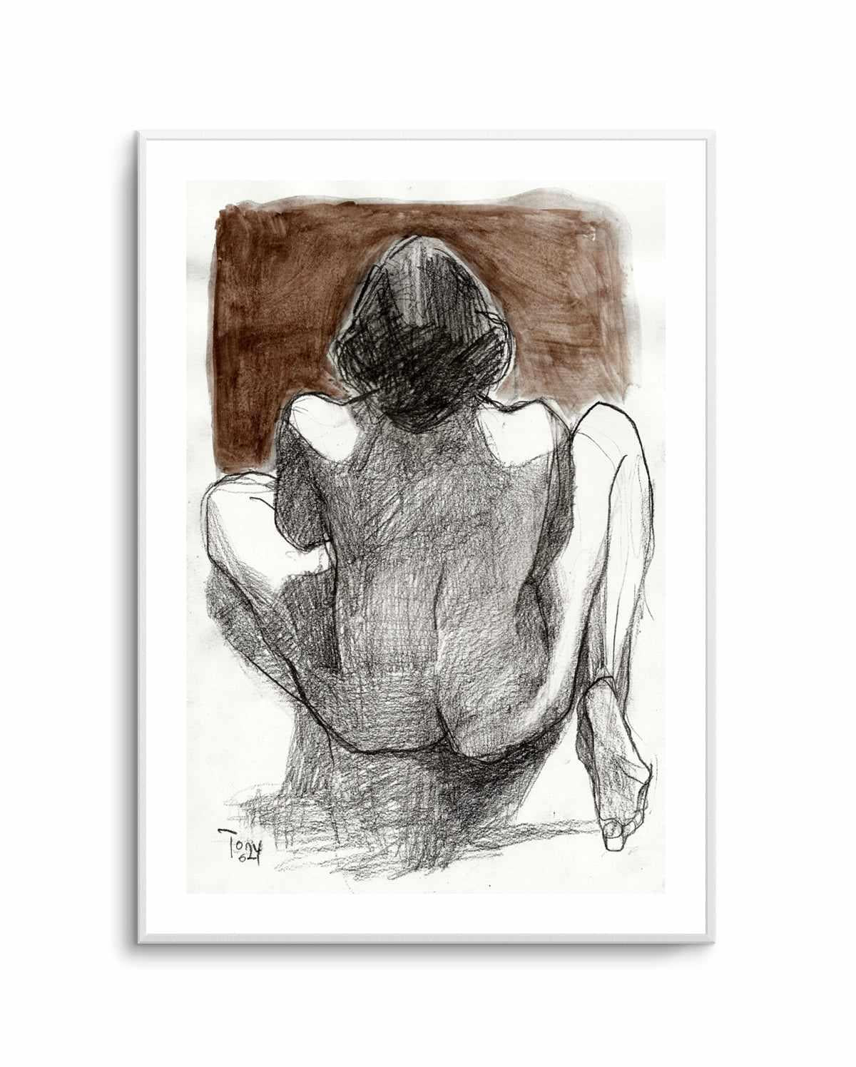 Seated Woman by Tore Bahnson | Art Print from Olive et Oriel where you can shop wallpaper and artworks online