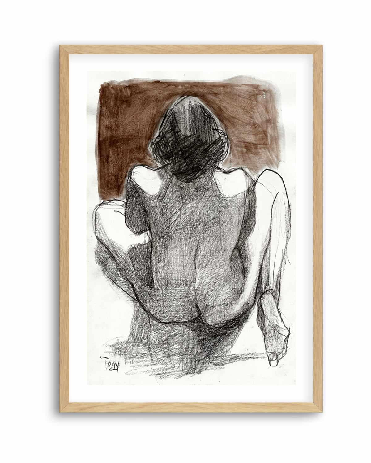 Seated Woman by Tore Bahnson | Art Print from Olive et Oriel where you can shop wallpaper and artworks online