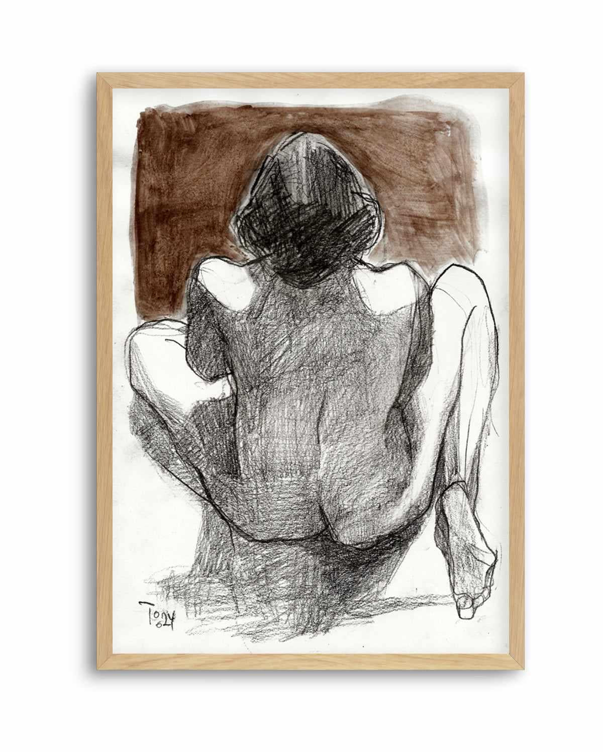 Seated Woman by Tore Bahnson | Art Print from Olive et Oriel where you can shop wallpaper and artworks online