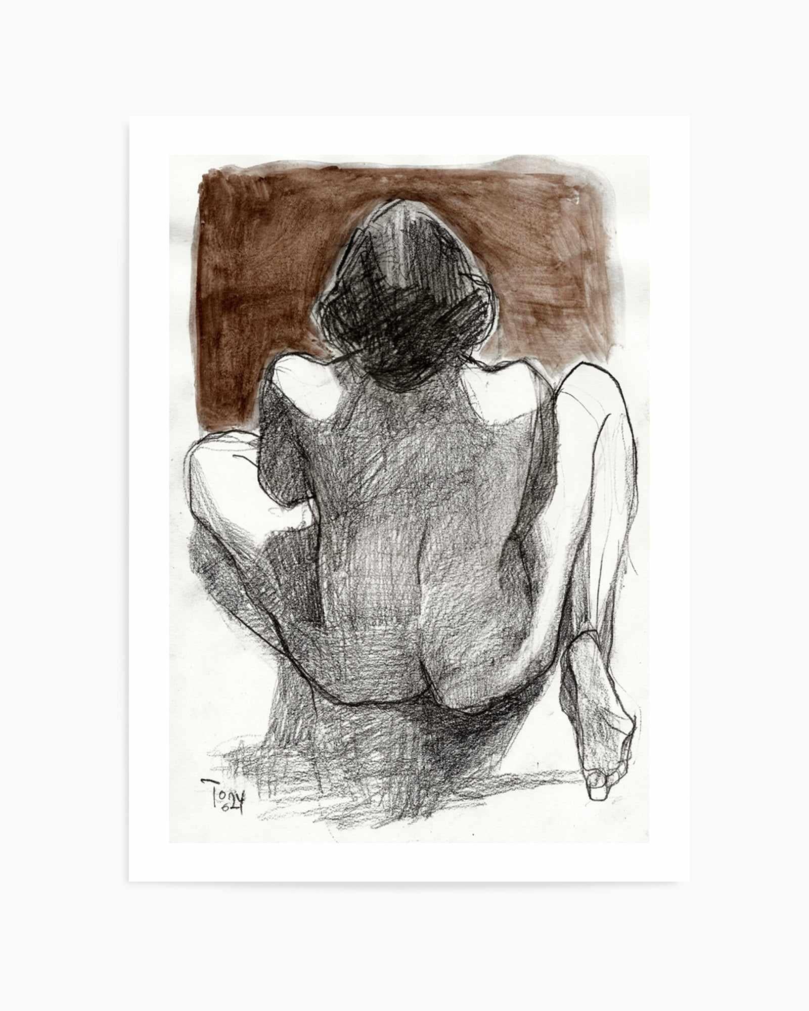 Seated Woman by Tore Bahnson | Art Print from Olive et Oriel where you can shop wallpaper and artworks online