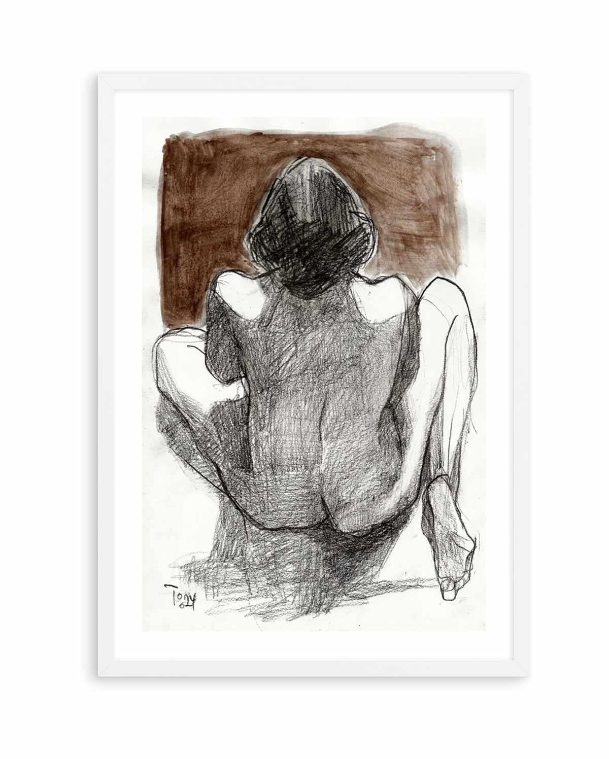 Seated Woman by Tore Bahnson | Art Print from Olive et Oriel where you can shop wallpaper and artworks online