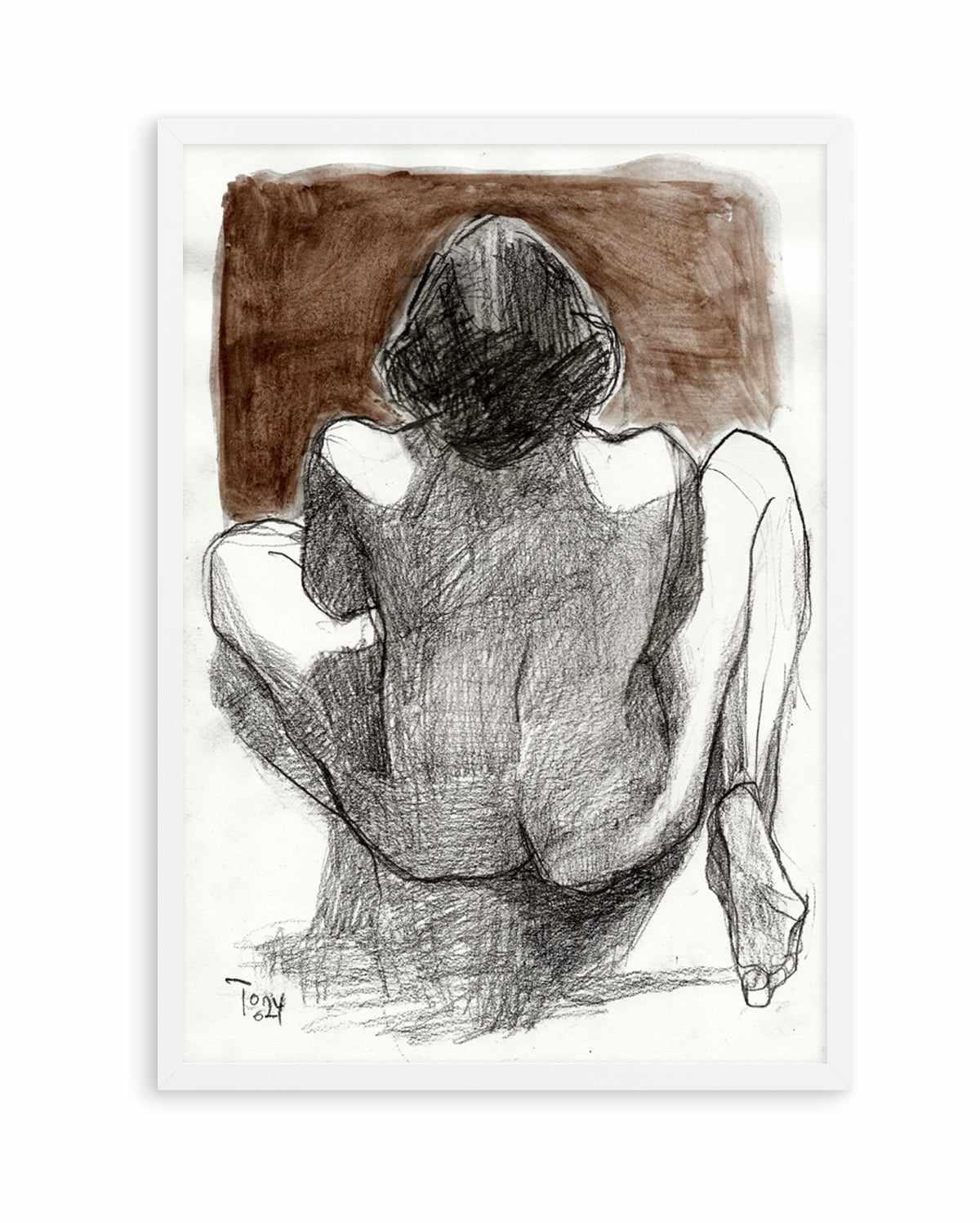 Seated Woman by Tore Bahnson | Art Print from Olive et Oriel where you can shop wallpaper and artworks online