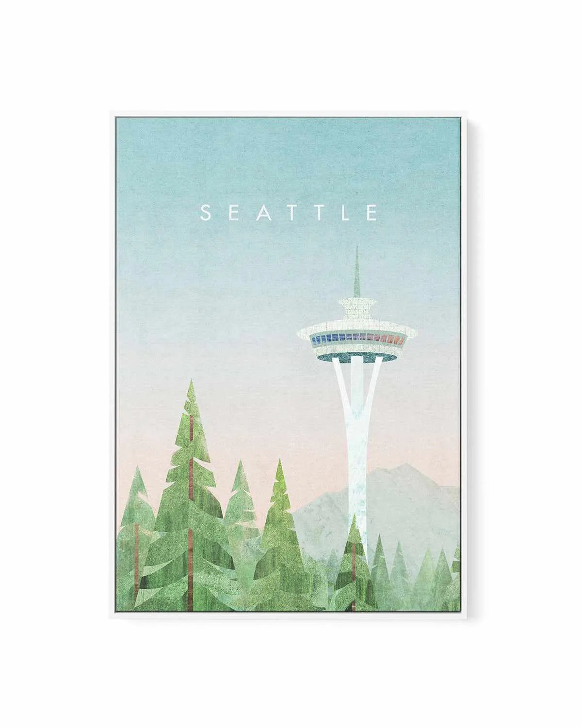 Seattle by Henry Rivers | Framed Canvas Art Print from Olive et Oriel where you can shop wallpaper and artworks online