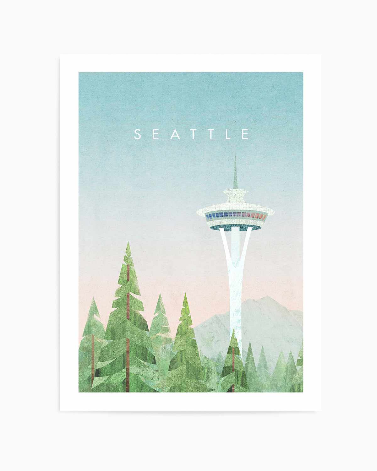 Seattle by Henry Rivers Art Print