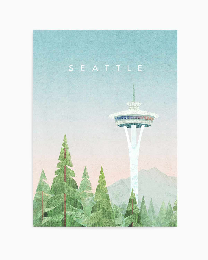 Seattle by Henry Rivers Art Print