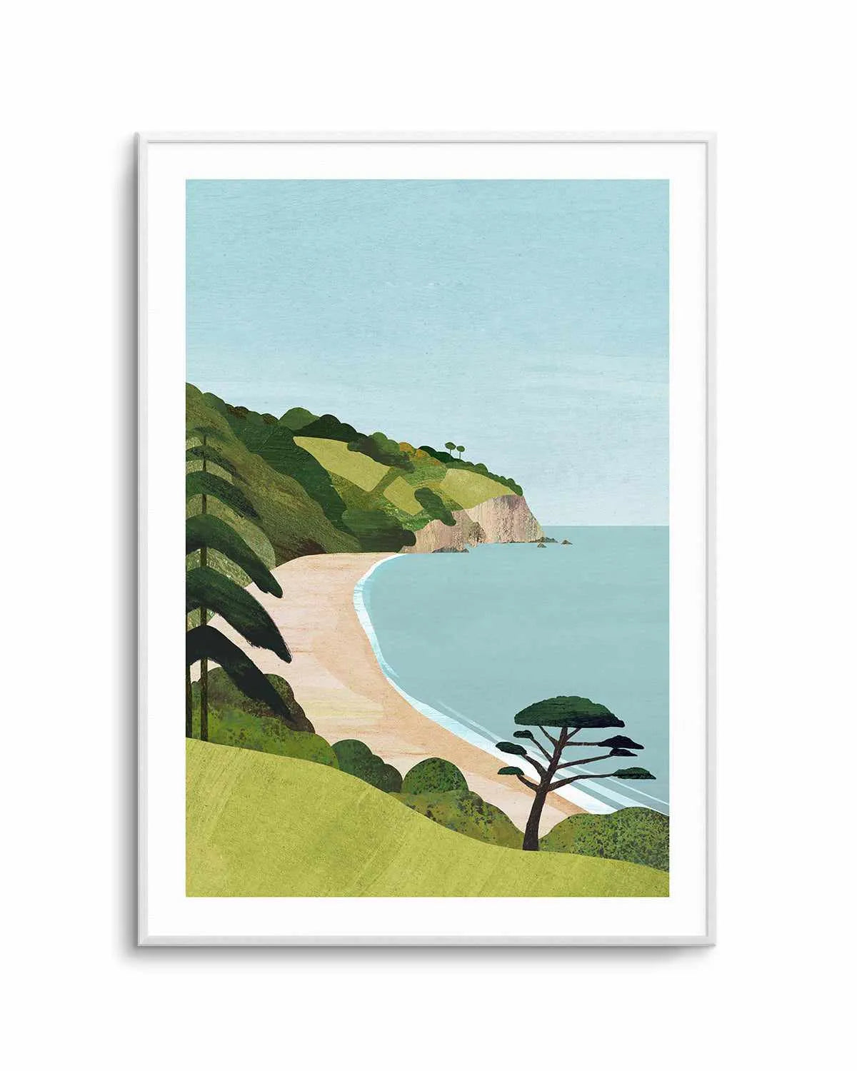 Secret Beach by Henry Rivers Art Print from Olive et Oriel where you can shop wallpaper and artworks online
