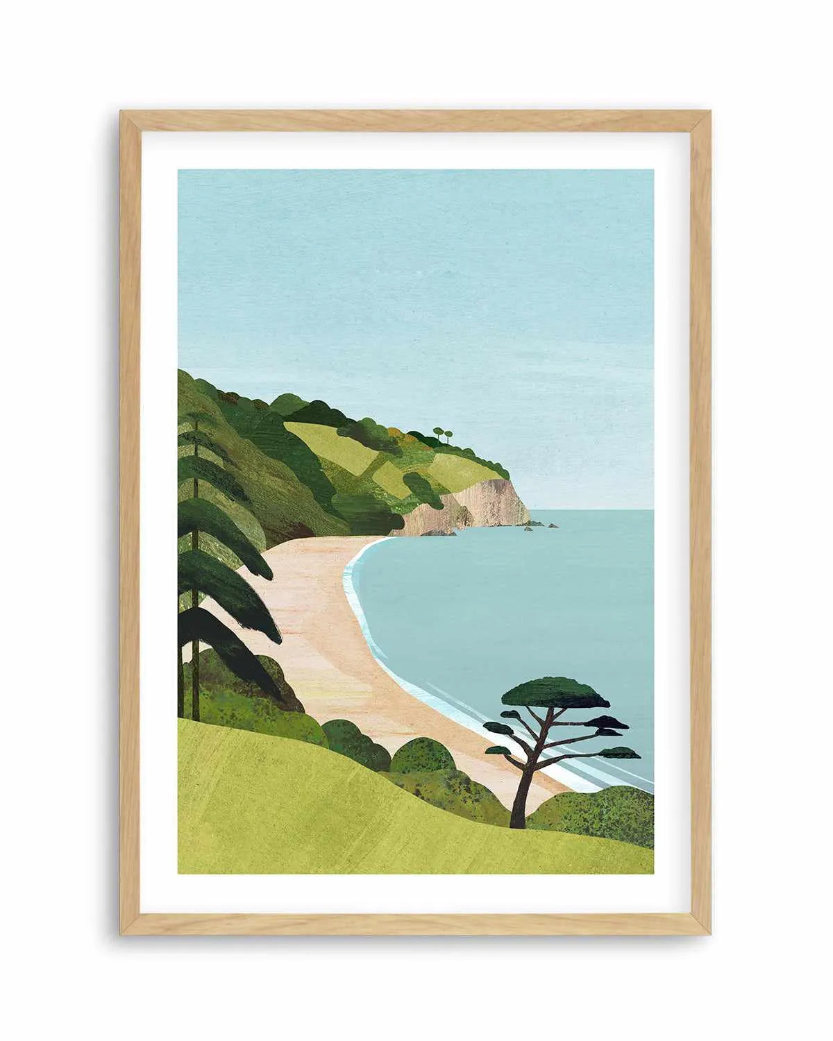 Secret Beach by Henry Rivers Art Print from Olive et Oriel where you can shop wallpaper and artworks online