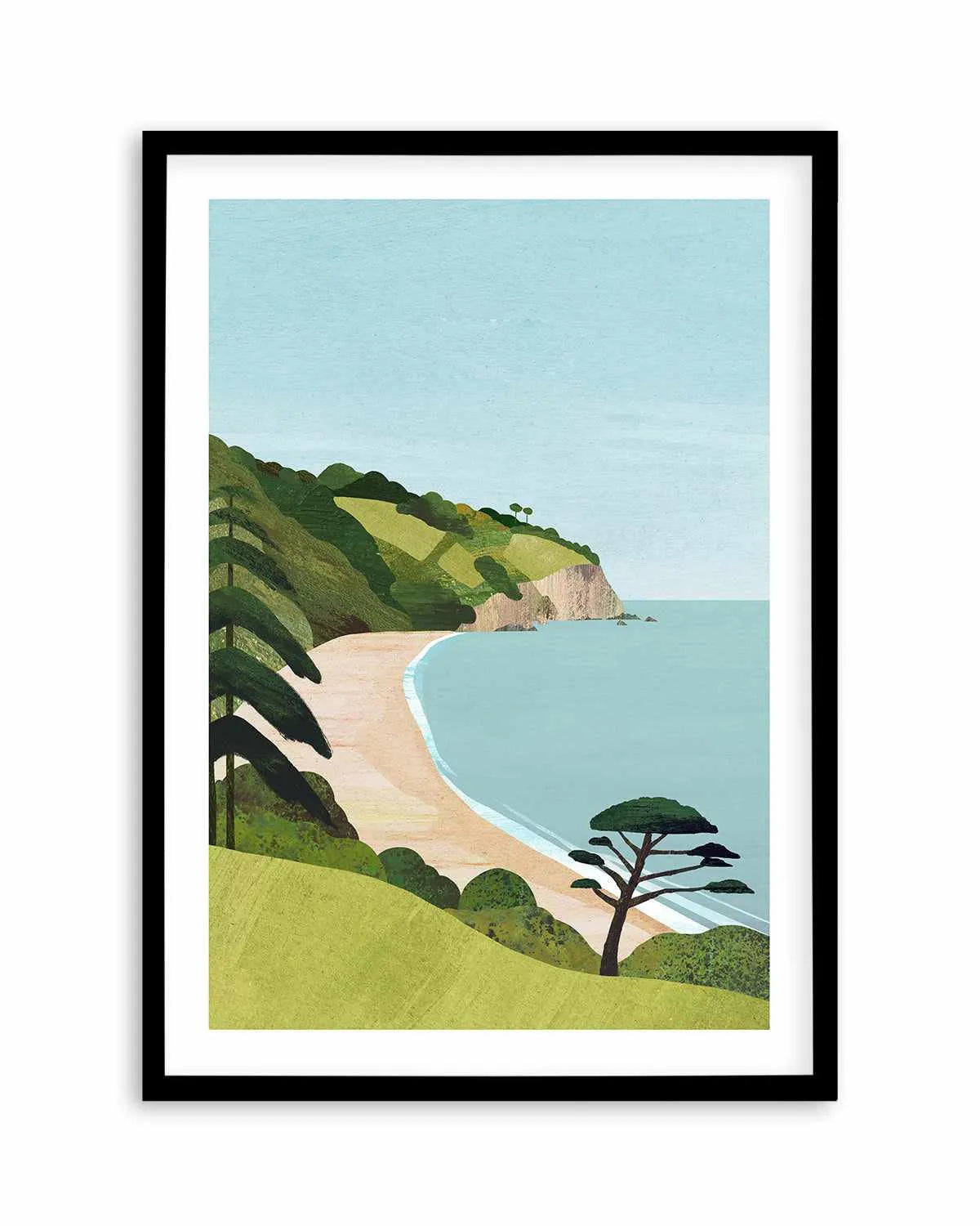 Secret Beach by Henry Rivers Art Print from Olive et Oriel where you can shop wallpaper and artworks online