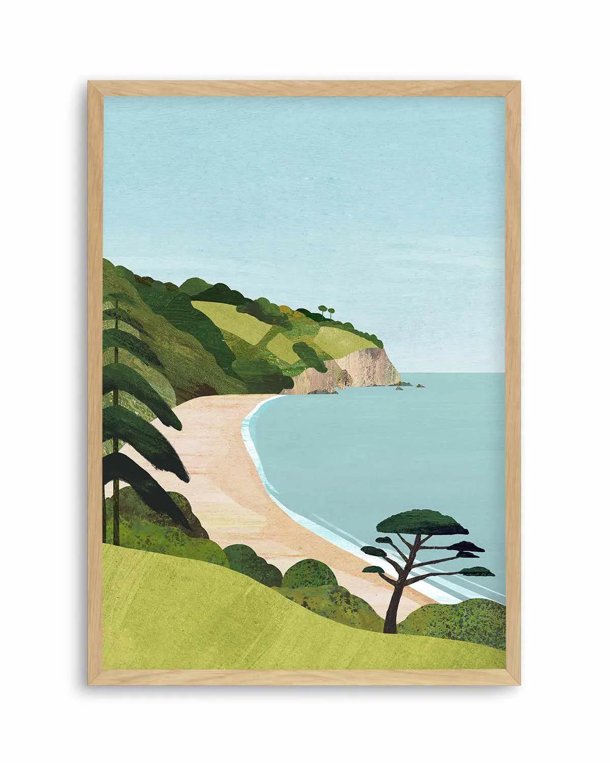 Secret Beach by Henry Rivers Art Print from Olive et Oriel where you can shop wallpaper and artworks online
