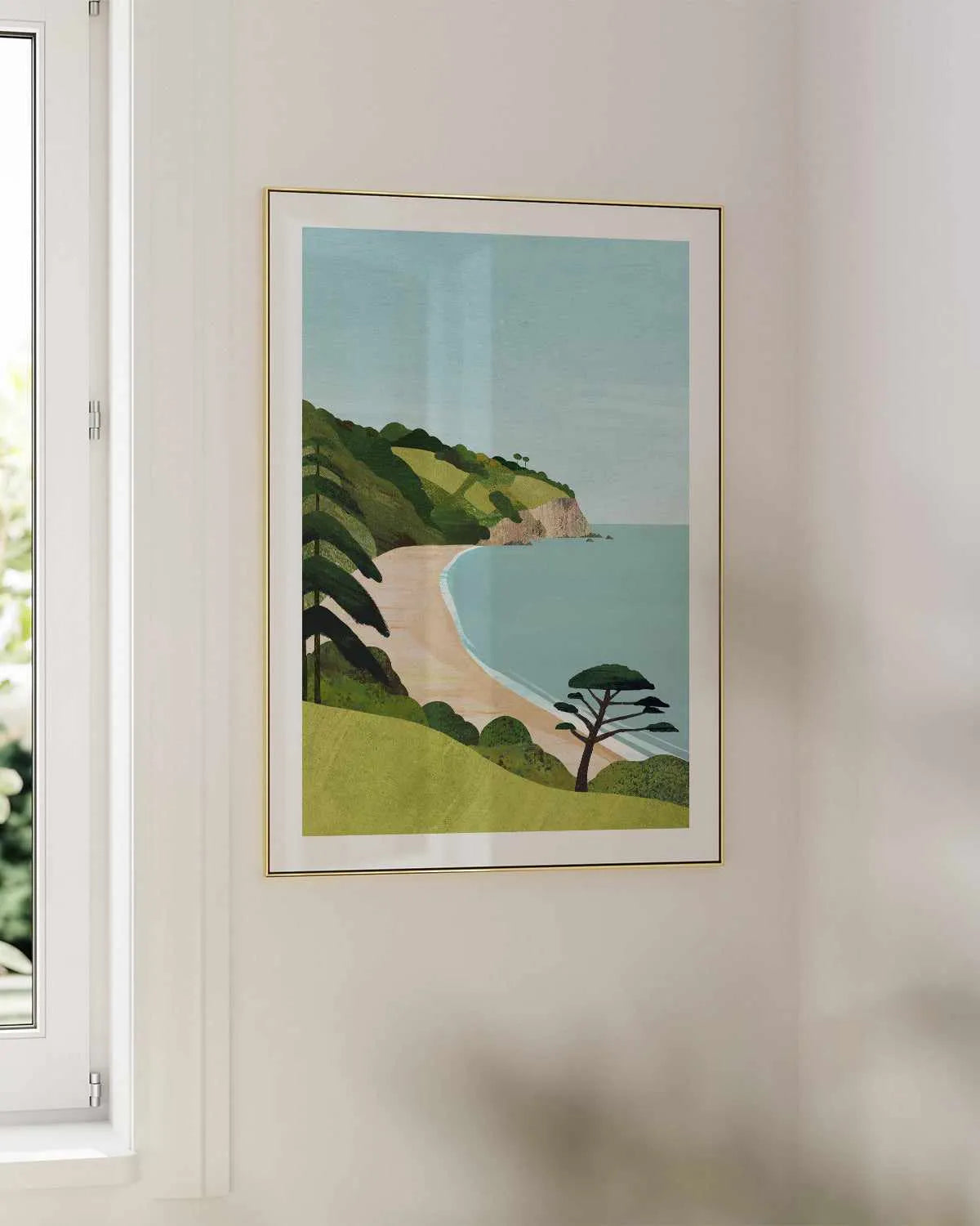Secret Beach by Henry Rivers Art Print from Olive et Oriel where you can shop wallpaper and artworks online