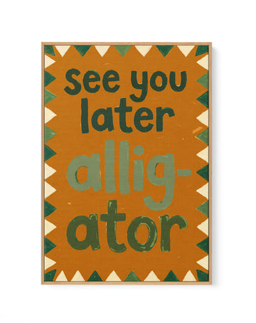 See You Later | Framed Canvas Wall Art